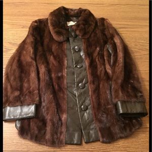 Vintage Mink - Leather Coat